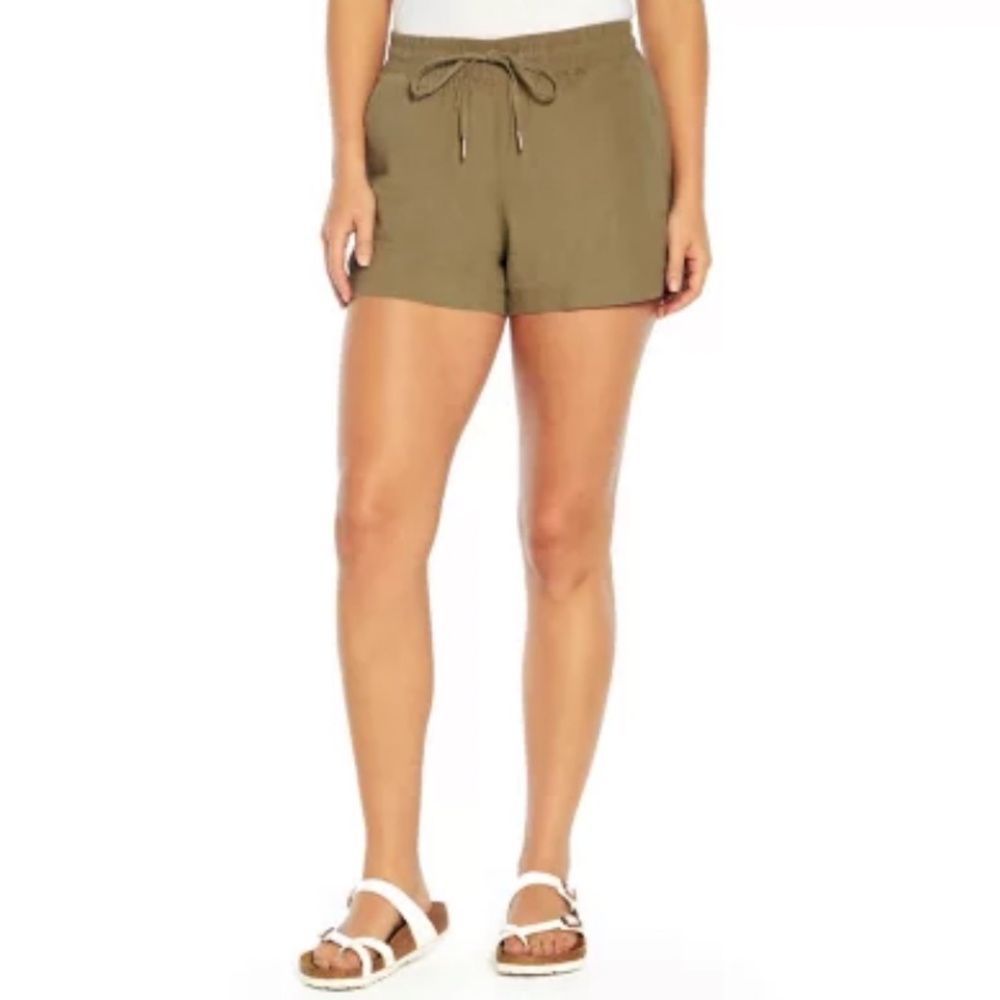 SALE NWT Gap Olive Green Linen Drawstring Shorts